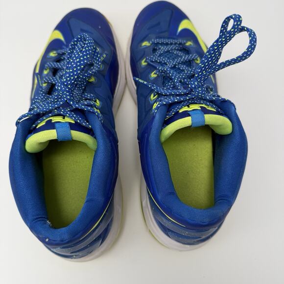 Size 10.5 - Men's Nike Max LeBron 11 Low Sprite White Blue (642859-471) - Picture 8 of 9